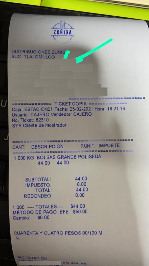 Formato de ticket con logotipo